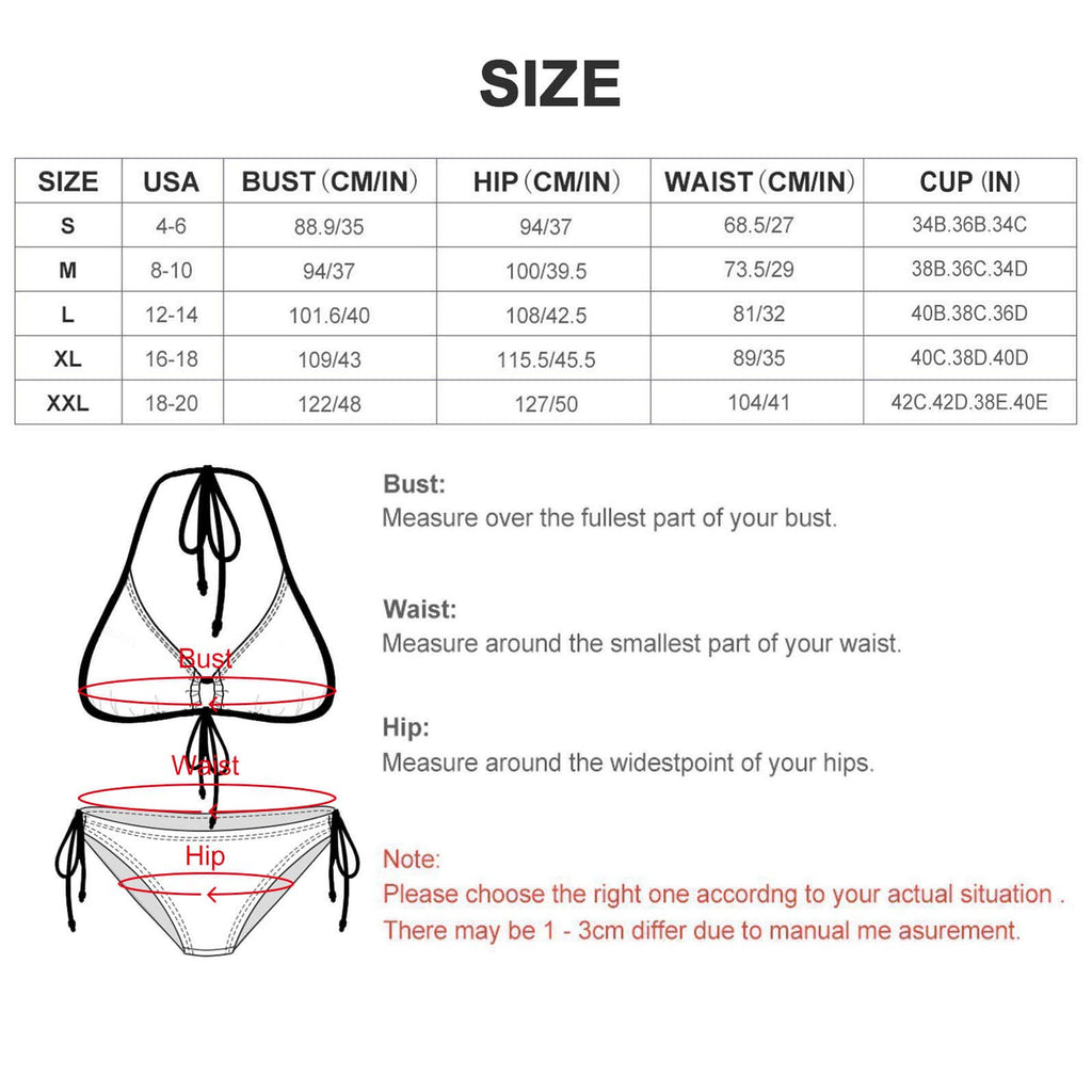 Chalked Up – Women’s Tie-Front Halter Bikini Set | “Head Down / Stay Sharp” Edition