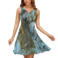 Sleeveless High Waist Dress(All-Over Printing)