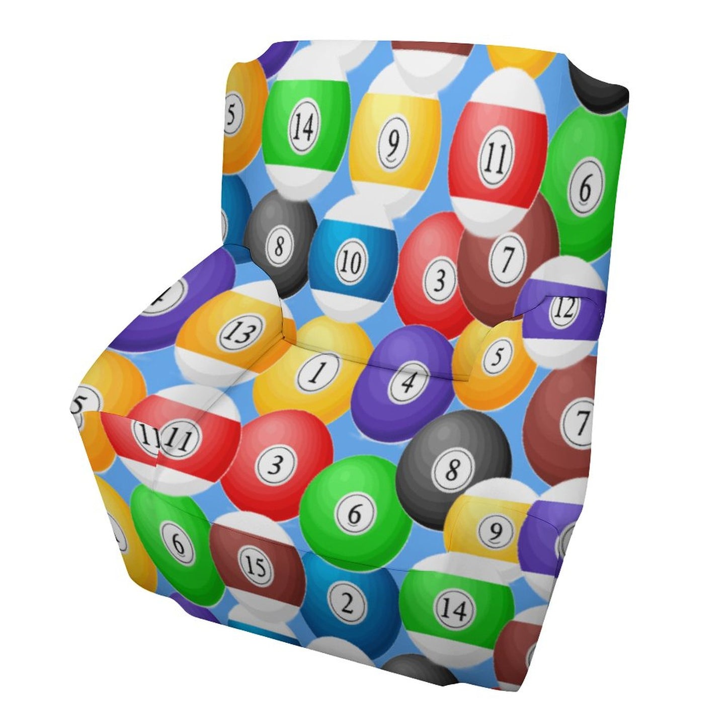 Pool Balls Collection: Single Sofa Cover