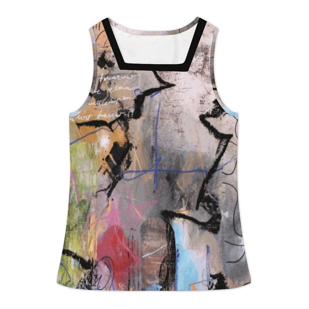 City Collection - Women's Square Neck Crop Tank T