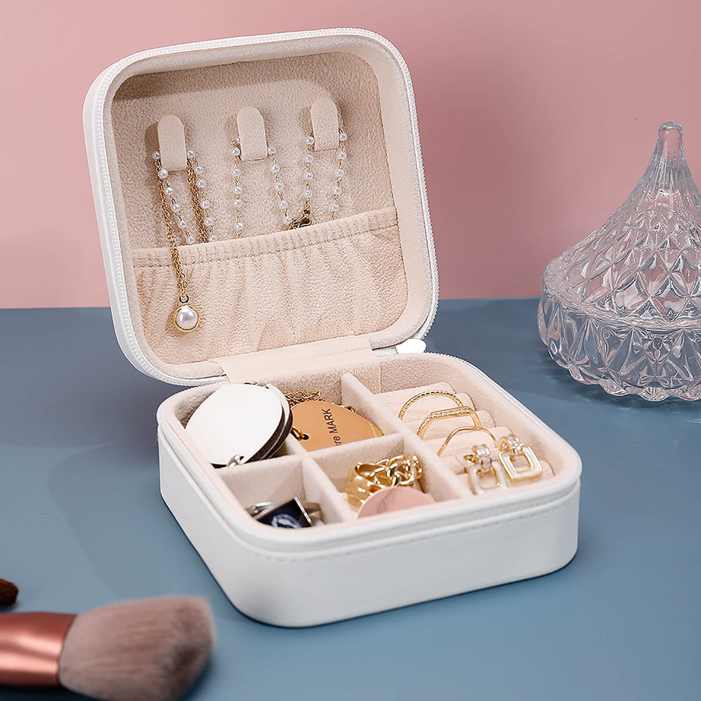 PU Portable Travel Jewellery Box