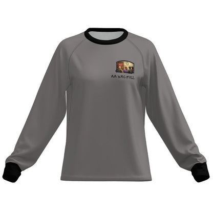 "AA Was Full"  Women’s Cool-Touch Long Sleeve Performance T-Shirt – UPF 50+ Quick-Dry Crewneck