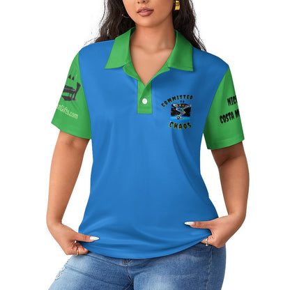 Women’s Straight POLO Shirt - Committed to Chaos