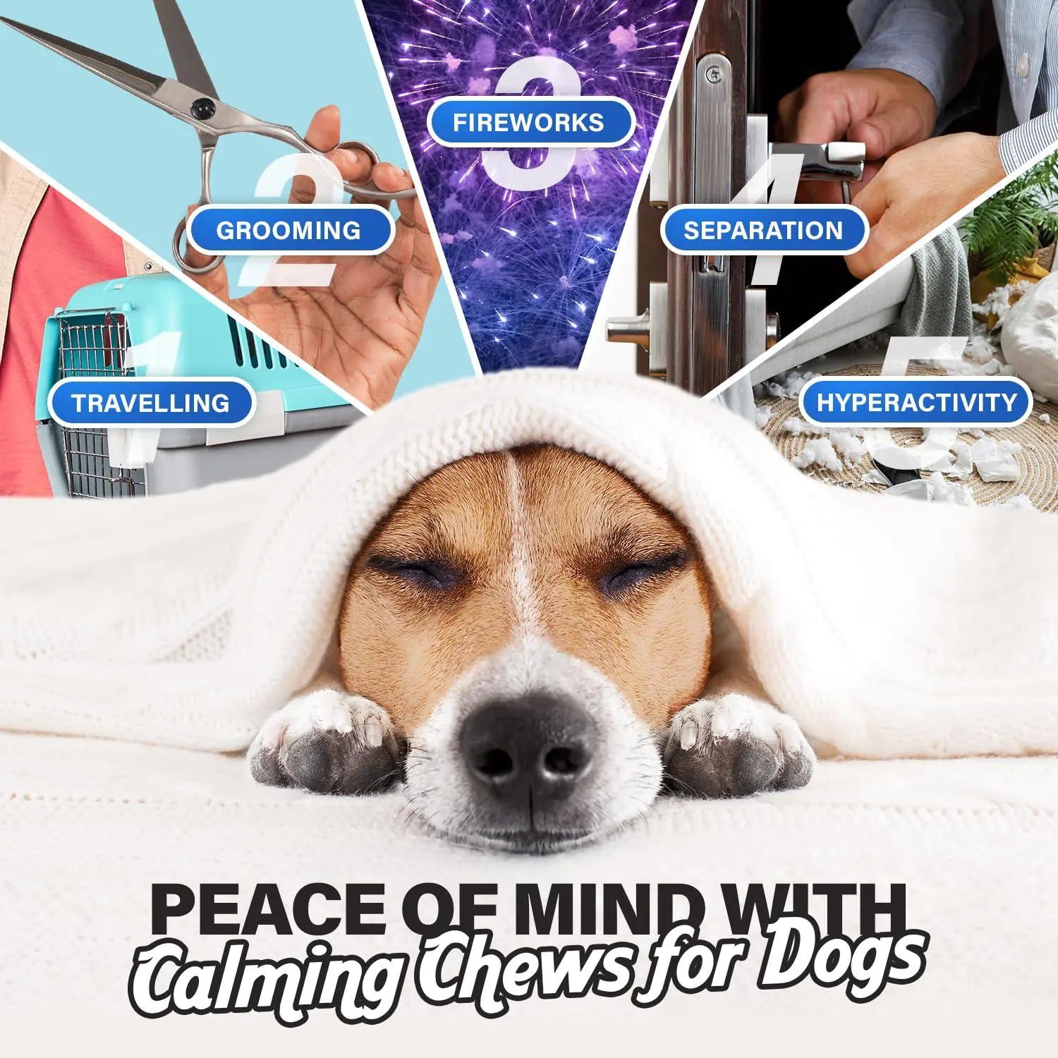 Dog Calming Chews 90 Pcs Chicken Flavor