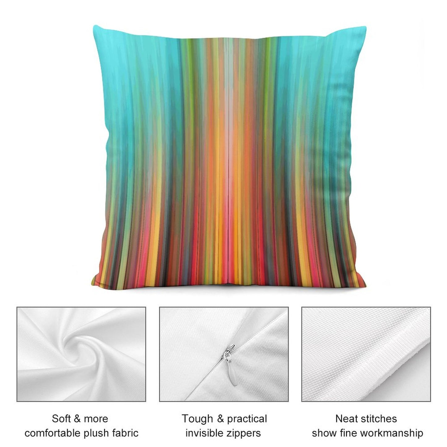 Short Plush Pillow Cover(Dual-sided Printing)
