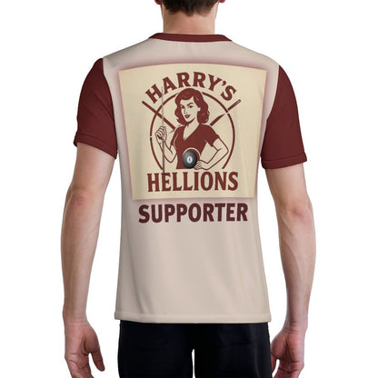 Harry's Hellions Supporter Men's Ice Silk U-neck Jersey Shirt