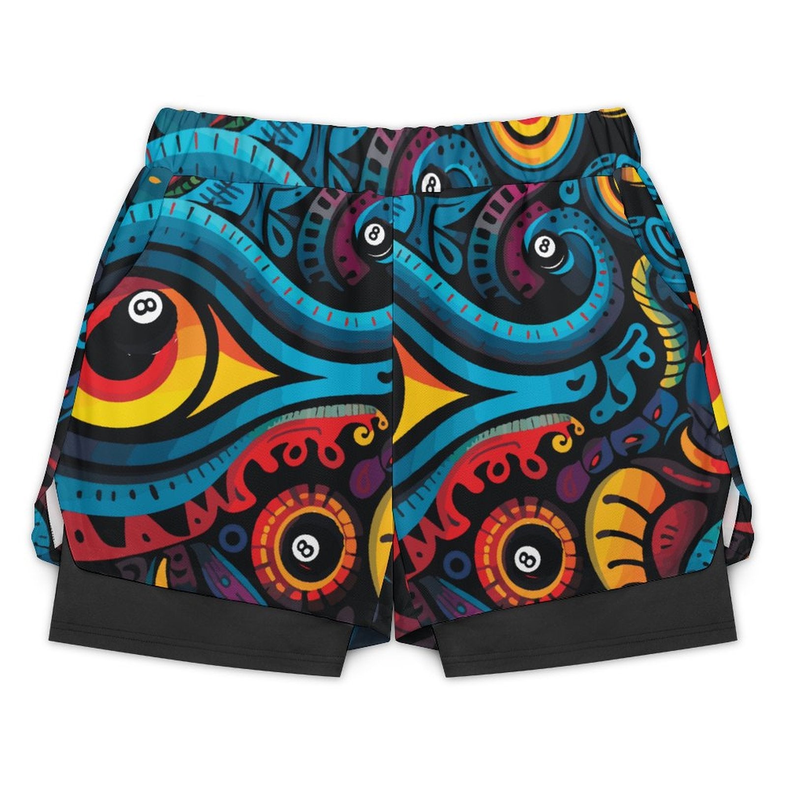 Dead Stroke Men Beach Shorts with 4 Pockets