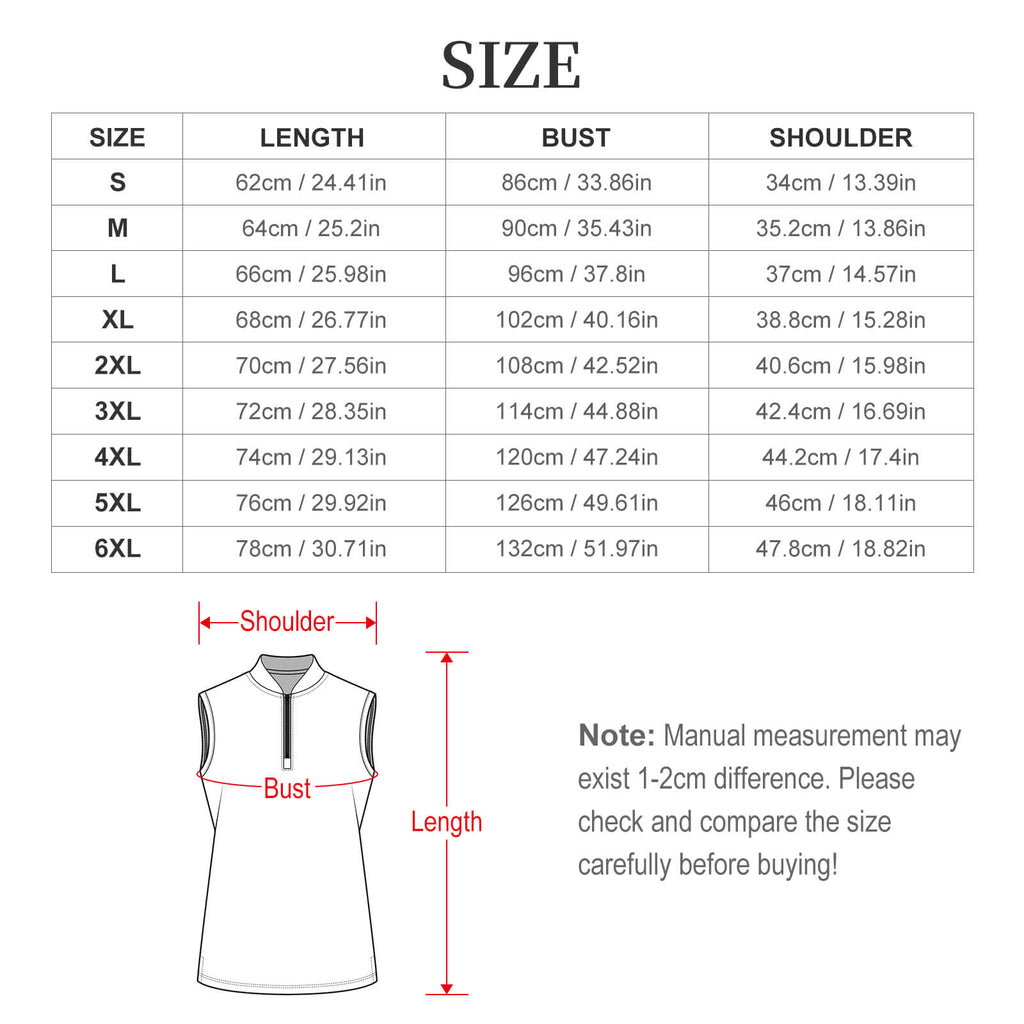 The Villains UPF50+ Women's Sunscreen Golf Tank with zipper