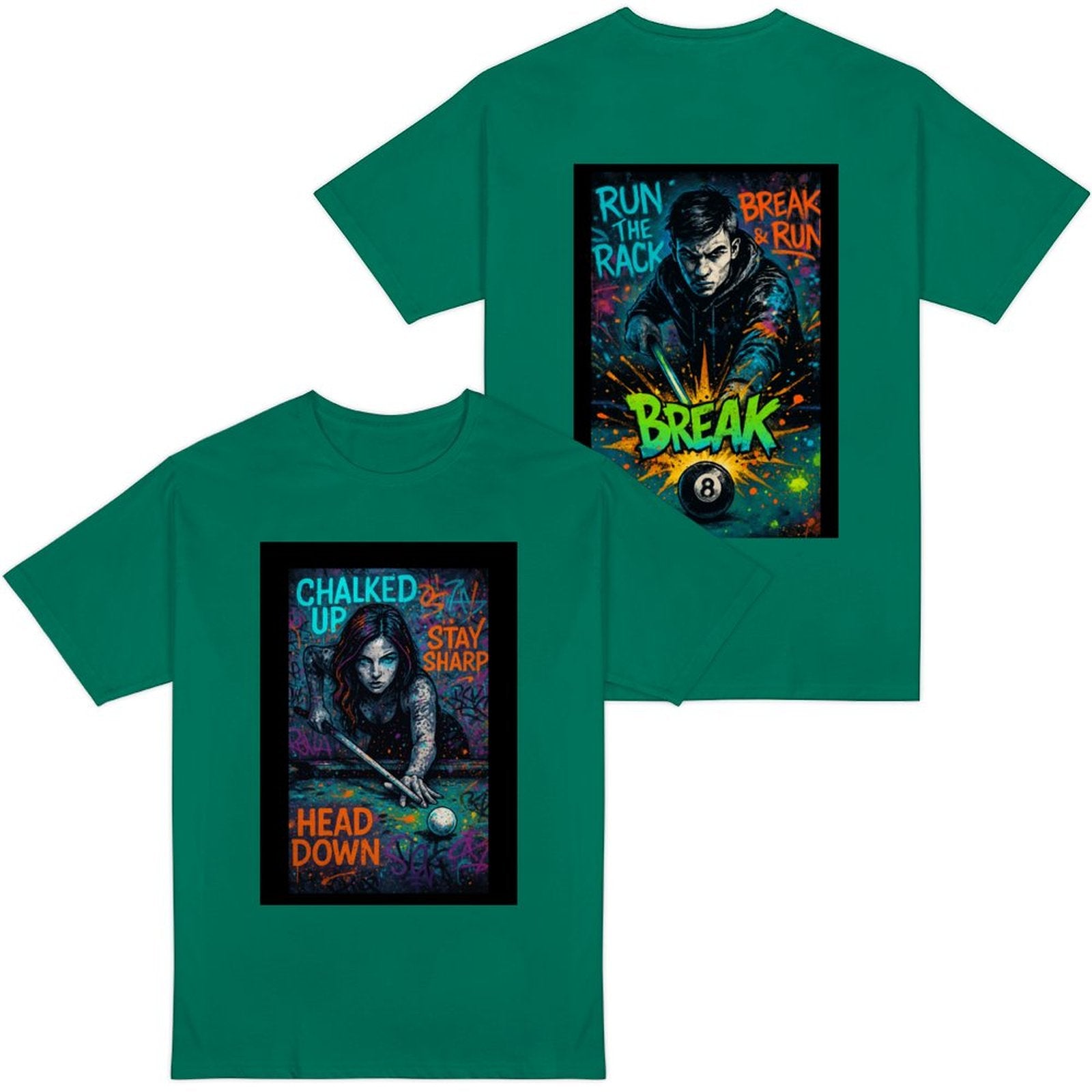 Chalked Up – Women’s Dual-Sided Graphic T-Shirt
