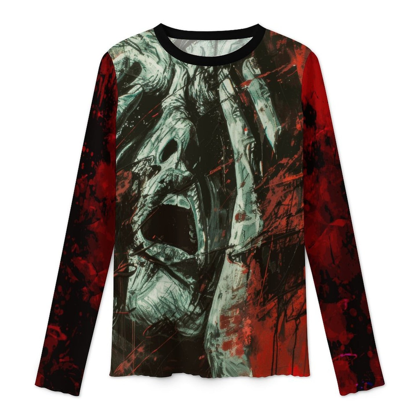 100gsm Long Sleeve Mesh T-Shirt(All-Over Printing)