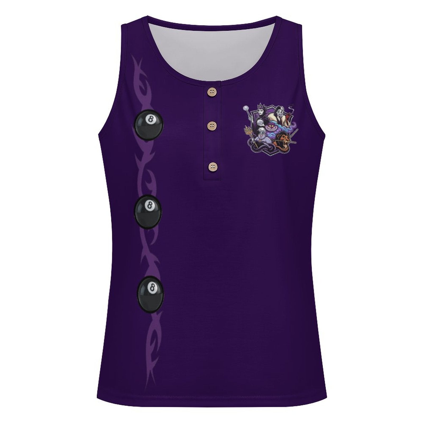 The Villains Women's 3 Button Tank