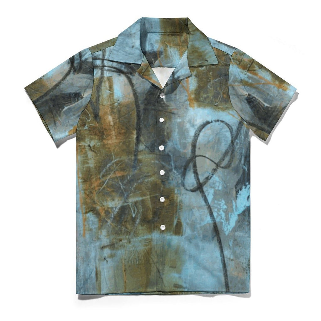DTG 110gsm Cotton Cuban Collar Shirt For Men(All-Over Printing)