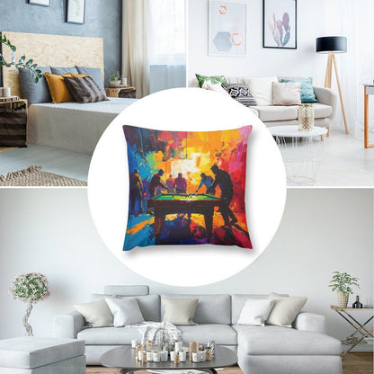Short Plush Pillow Cover(Dual-sided Printing)