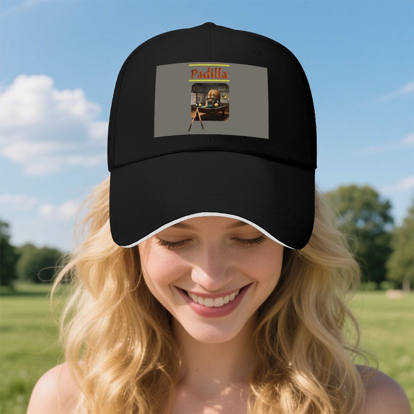 Baseball Cap for Men Women Curved Visor Sandwich