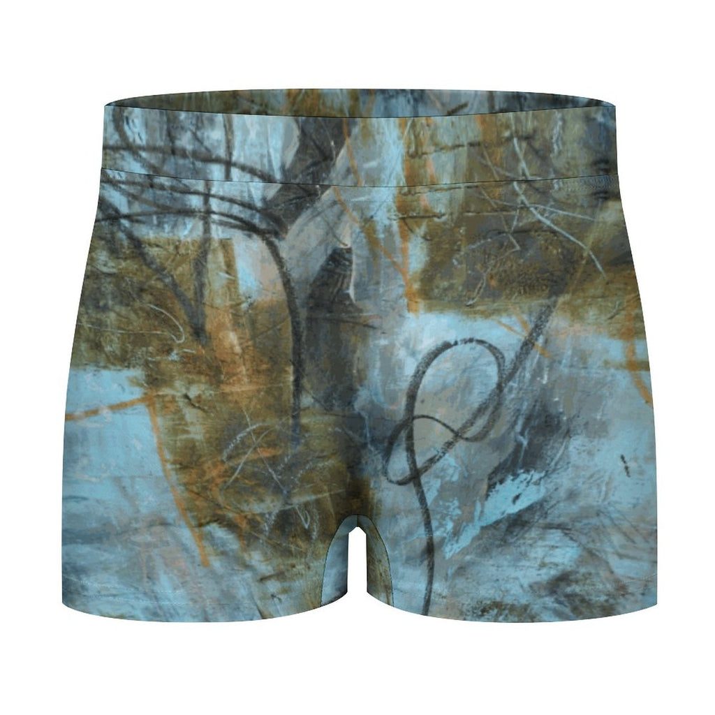 Blue Felt Men's Cotton Comfort Soft Boxer Briefs