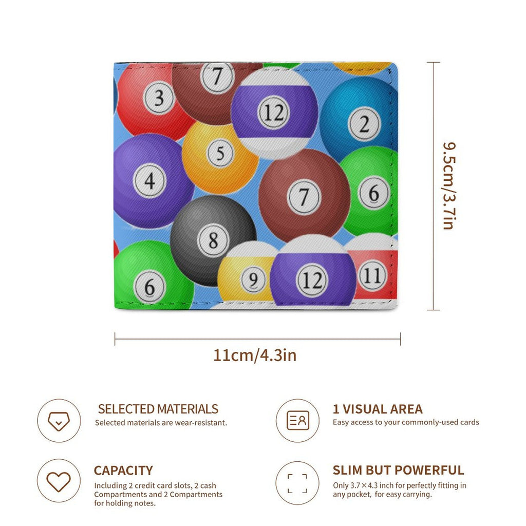 Pool Balls Collection: Card Holder Wallet