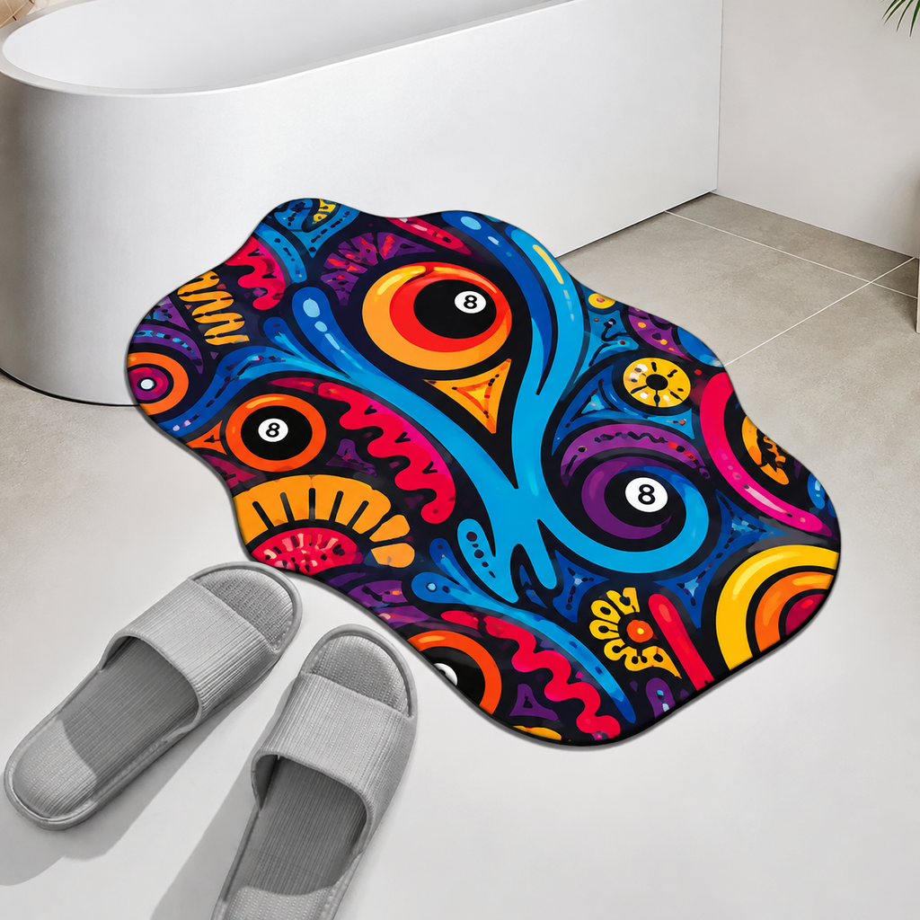 Dead Stroke Irregular Floor Mat