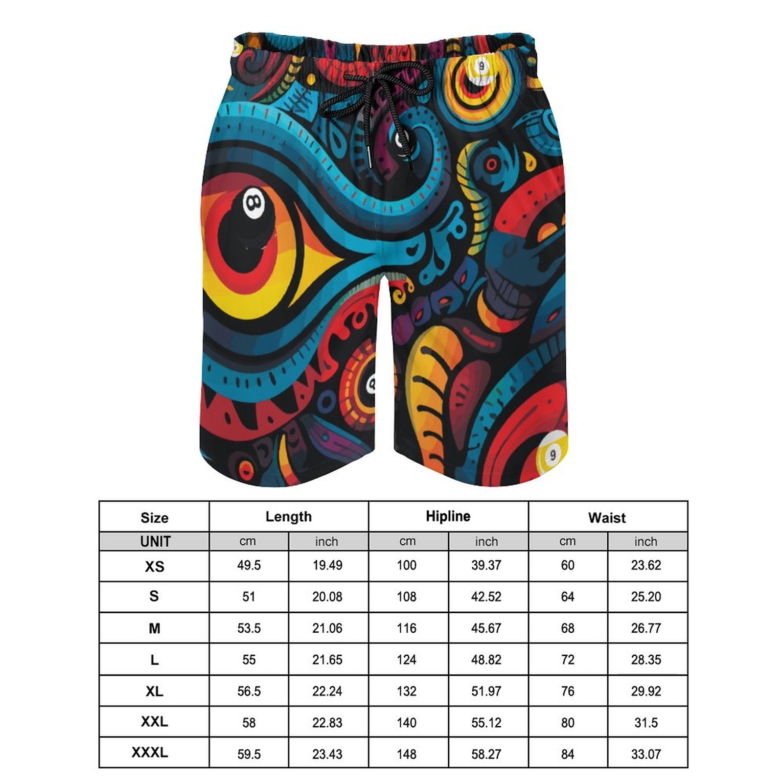 Men's Beach Shorts with Pockets