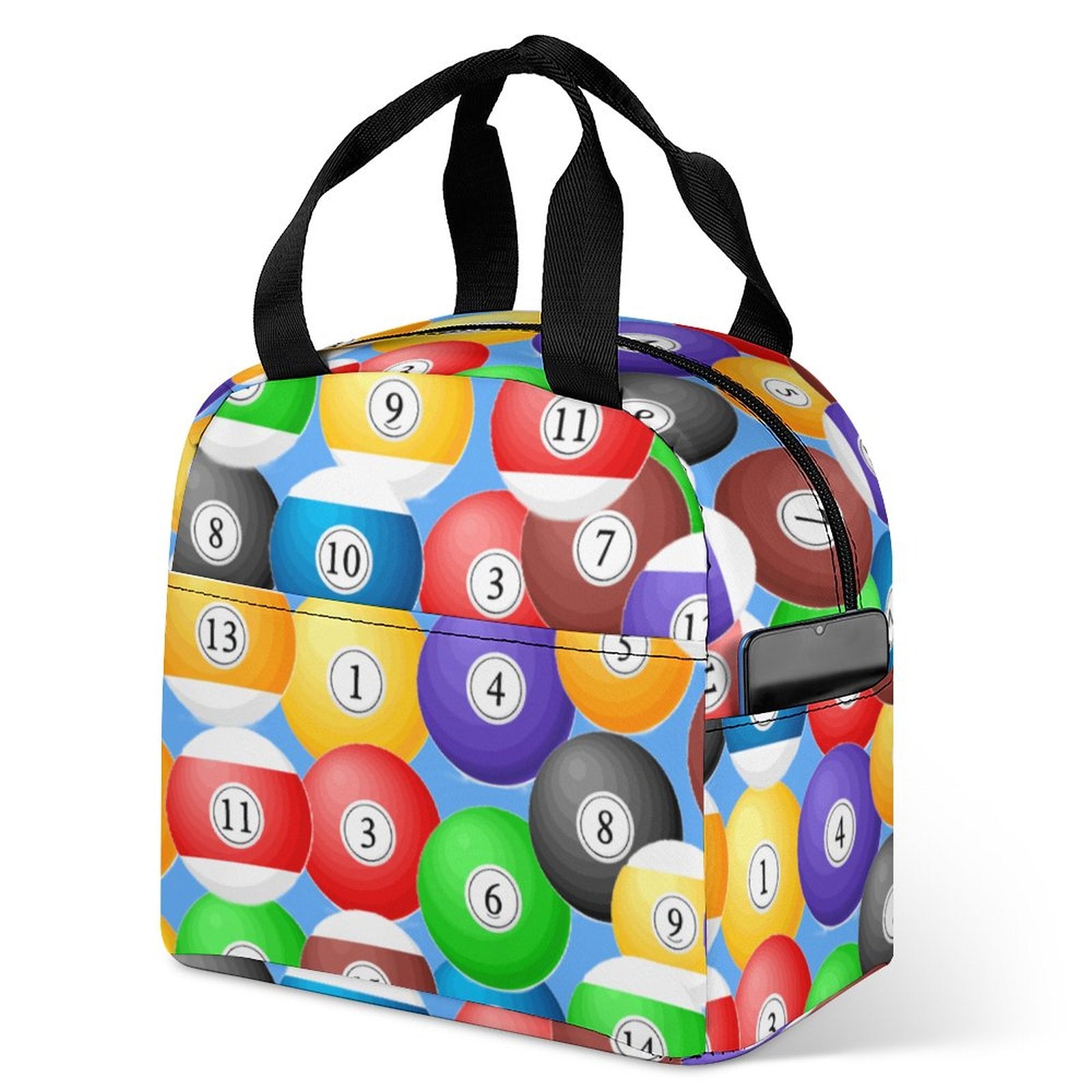 Pool Balls Collection: Large Insulated Lunch Totes for Adults