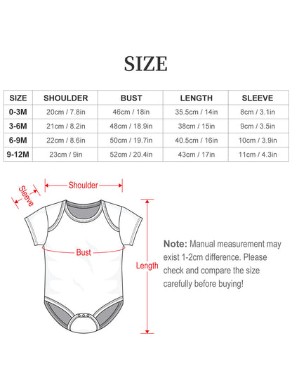 Perseverance  Unisex Cotton Short Sleeve Baby Romper