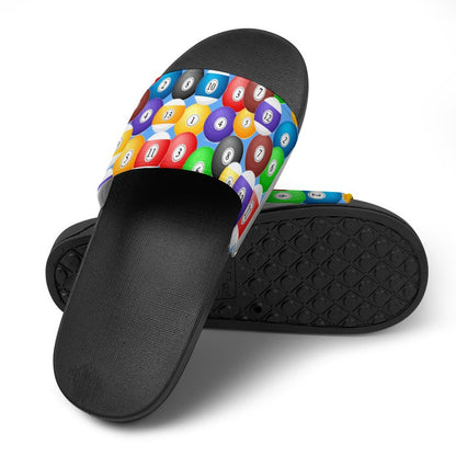 Pool Balls PVC Slide Slippers – Casual Non-Slip Poolside Slides