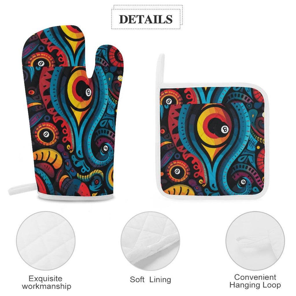 Oven Mitt & Pad Set of 3
