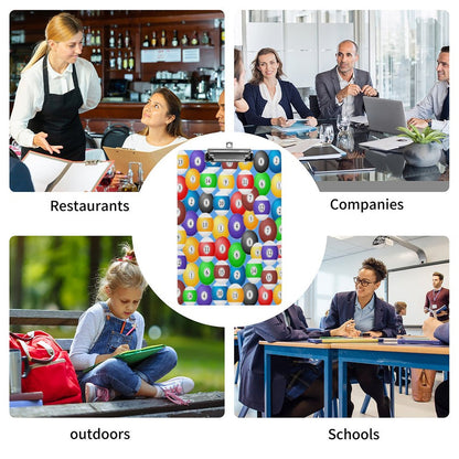 Pool Balls Collection: Acrylic Clipboard (A4)