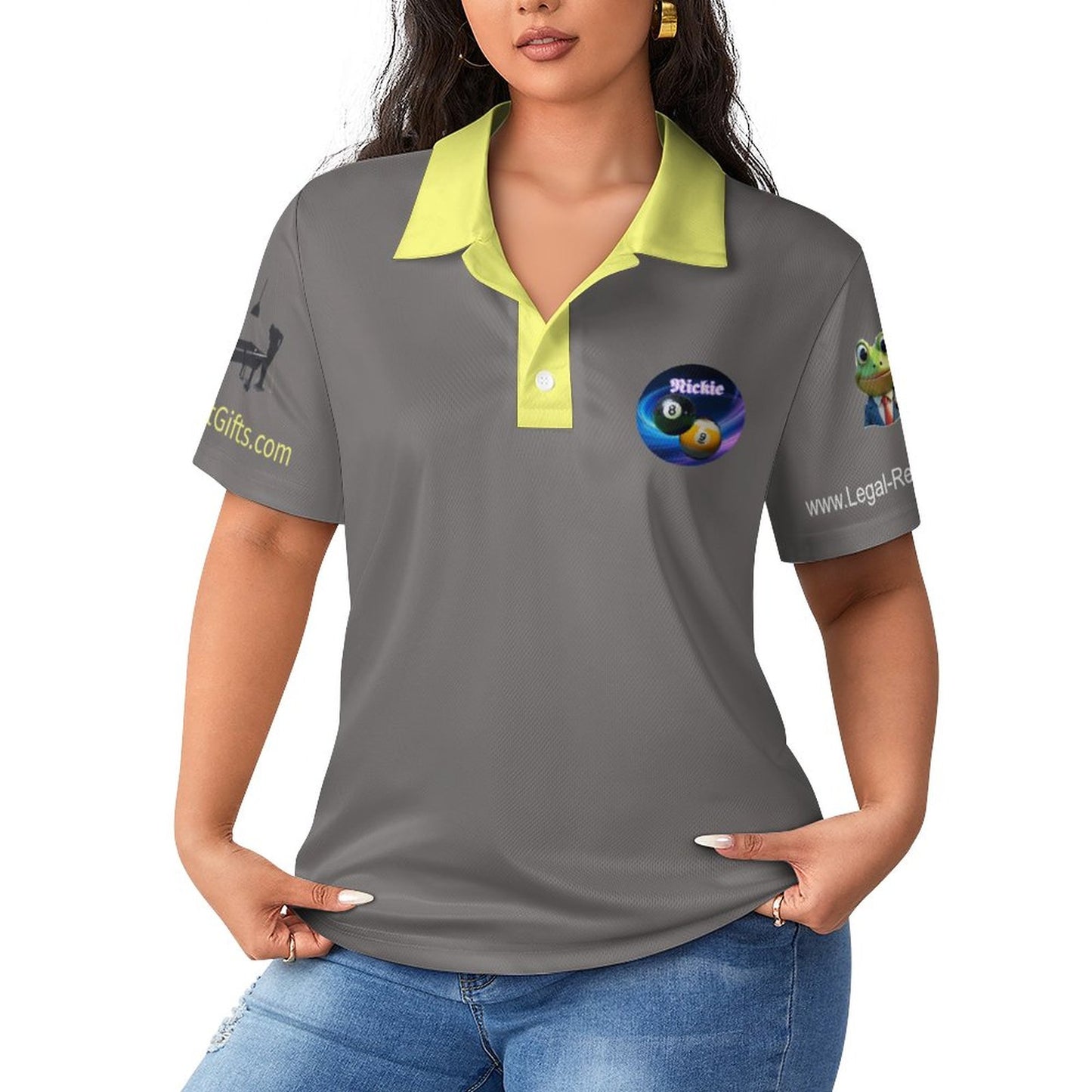 Nickie Individual Vegas Tournament Shirt Women’s Straight POLO Shirt