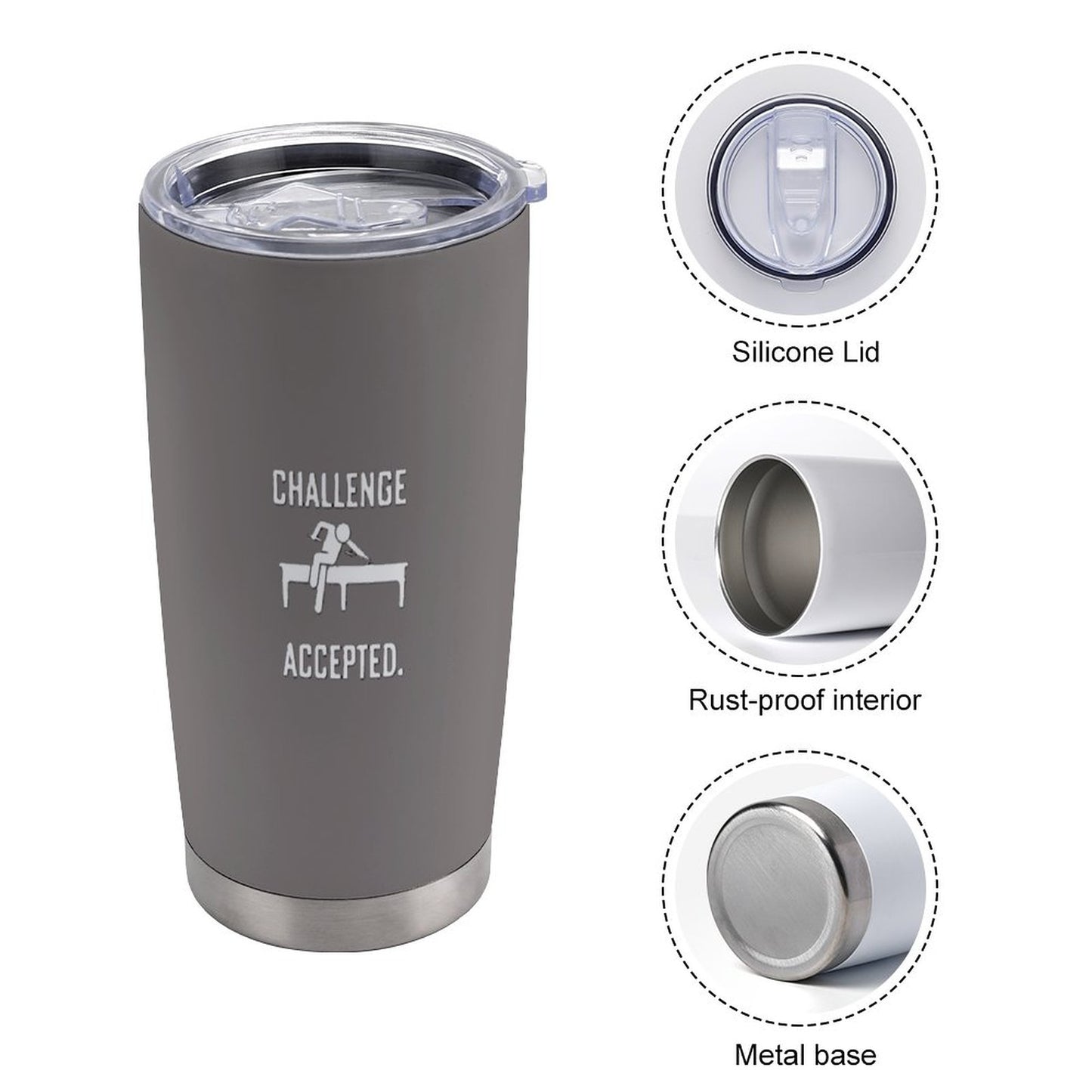 20oz Insulated Stainless Steel Cup with Lid