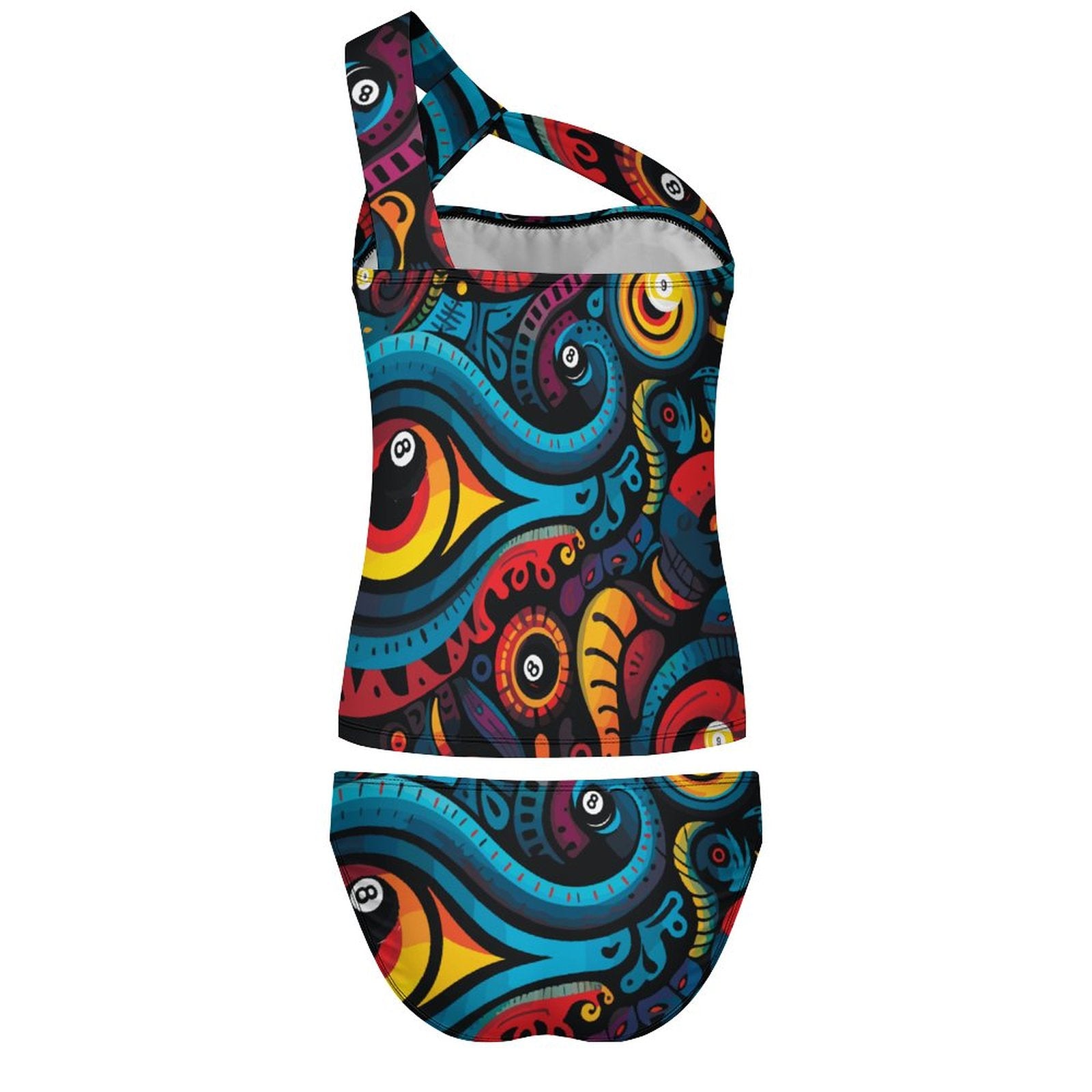 Two-Piece Swimsuit Set(All-Over Printing)