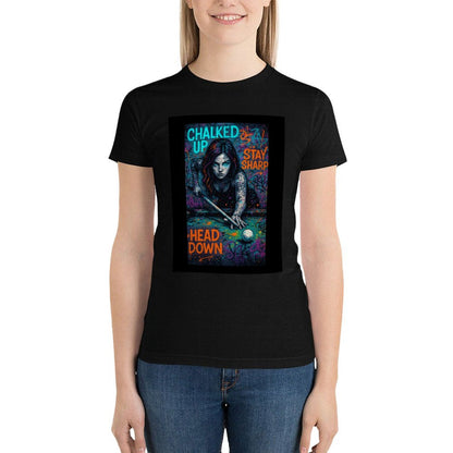 Chalked Up – Women’s Front Print Graphic T-Shirt