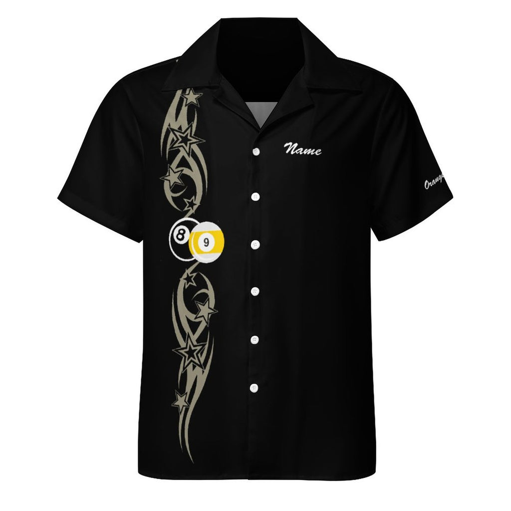 Cue-Tastic Team Shirt - Men's Cotton Cuban Collared Shirt