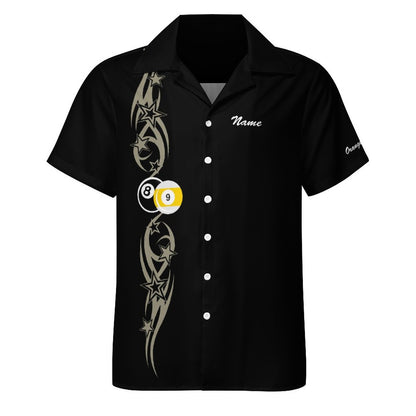 Cue-Tastic Team Shirt - Men's Cotton Cuban Collared Shirt