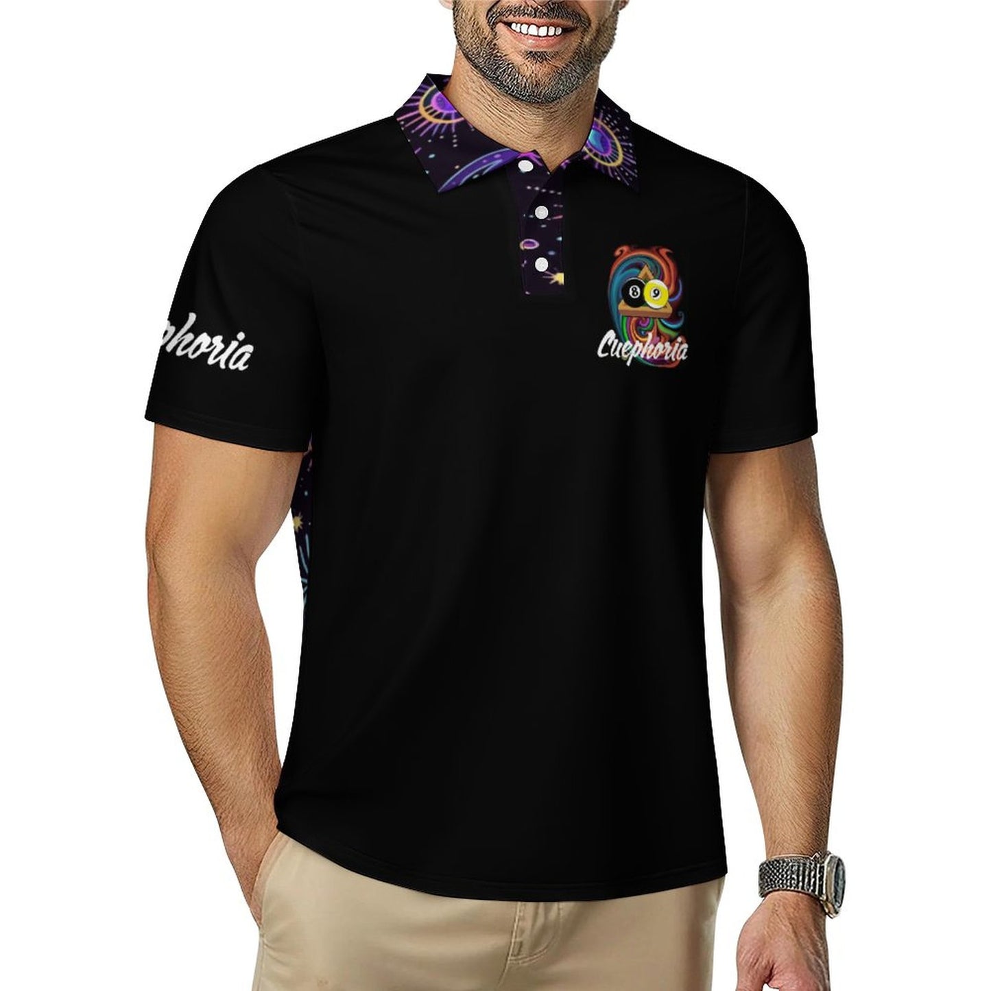 Cuephoria Men's Performance Polo