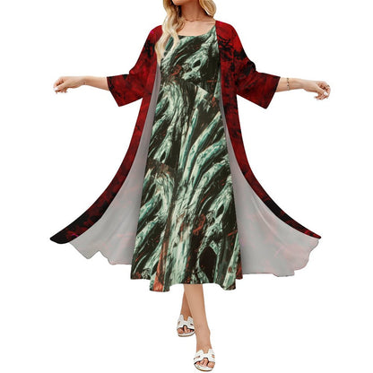 City Life -Two-Piece Long Dress Set