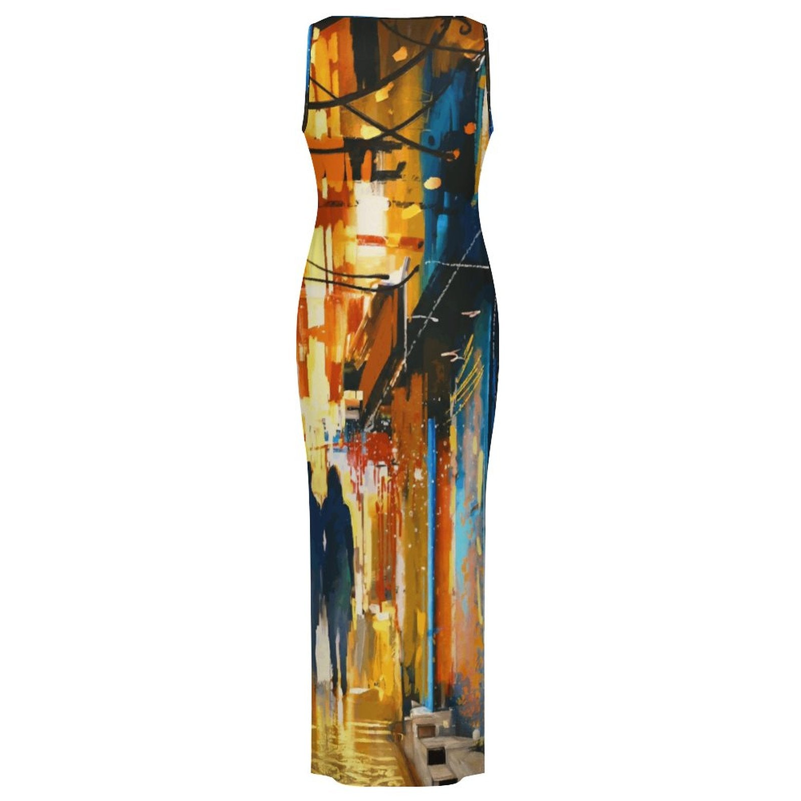 City Stroll Summer Ankle length sleeveless Dress