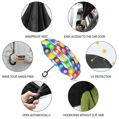 Pool Balls Collection: Car Reverse Umbrella