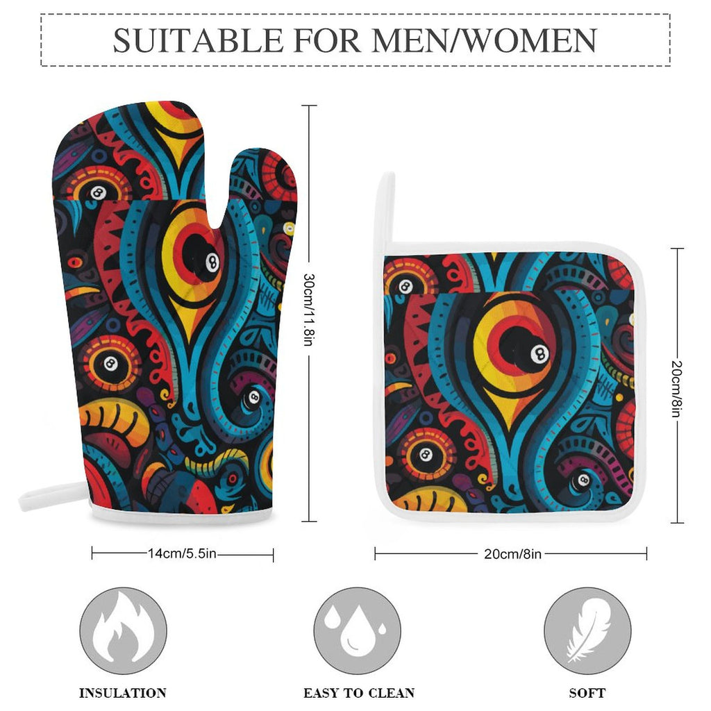 Oven Mitt & Pad Set of 3