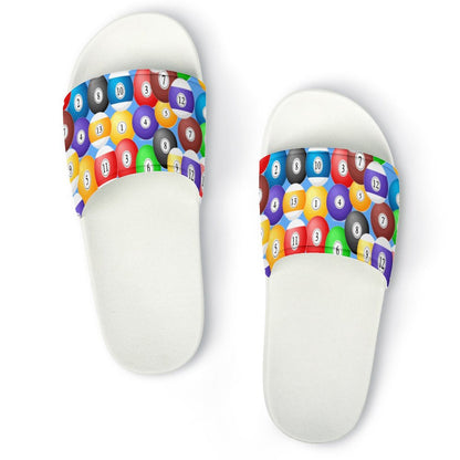 Pool Balls PVC Slide Slippers – Casual Non-Slip Poolside Slides