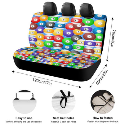 Poolball Back Seat Cover for Cars – Stretch Fit Rear Seat Protector