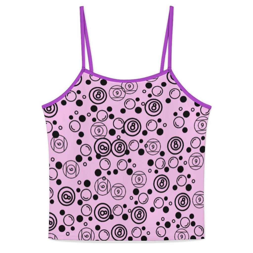 Bubbles and Billiards - Silk Camisole Pajama Set