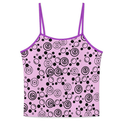 Bubbles and Billiards - Silk Camisole Pajama Set