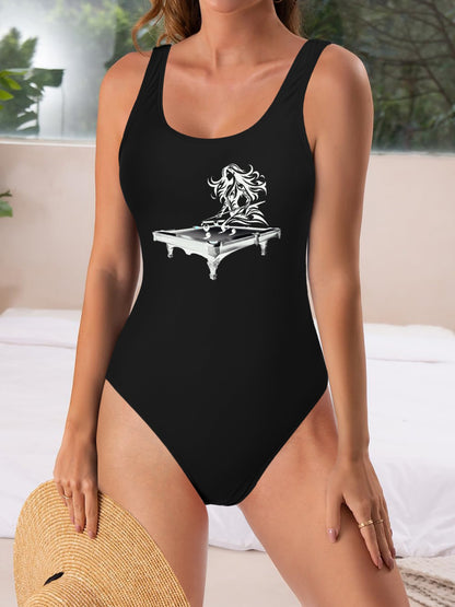 Perseverance  Athletic Strap One-Piece Swimsuit for Women