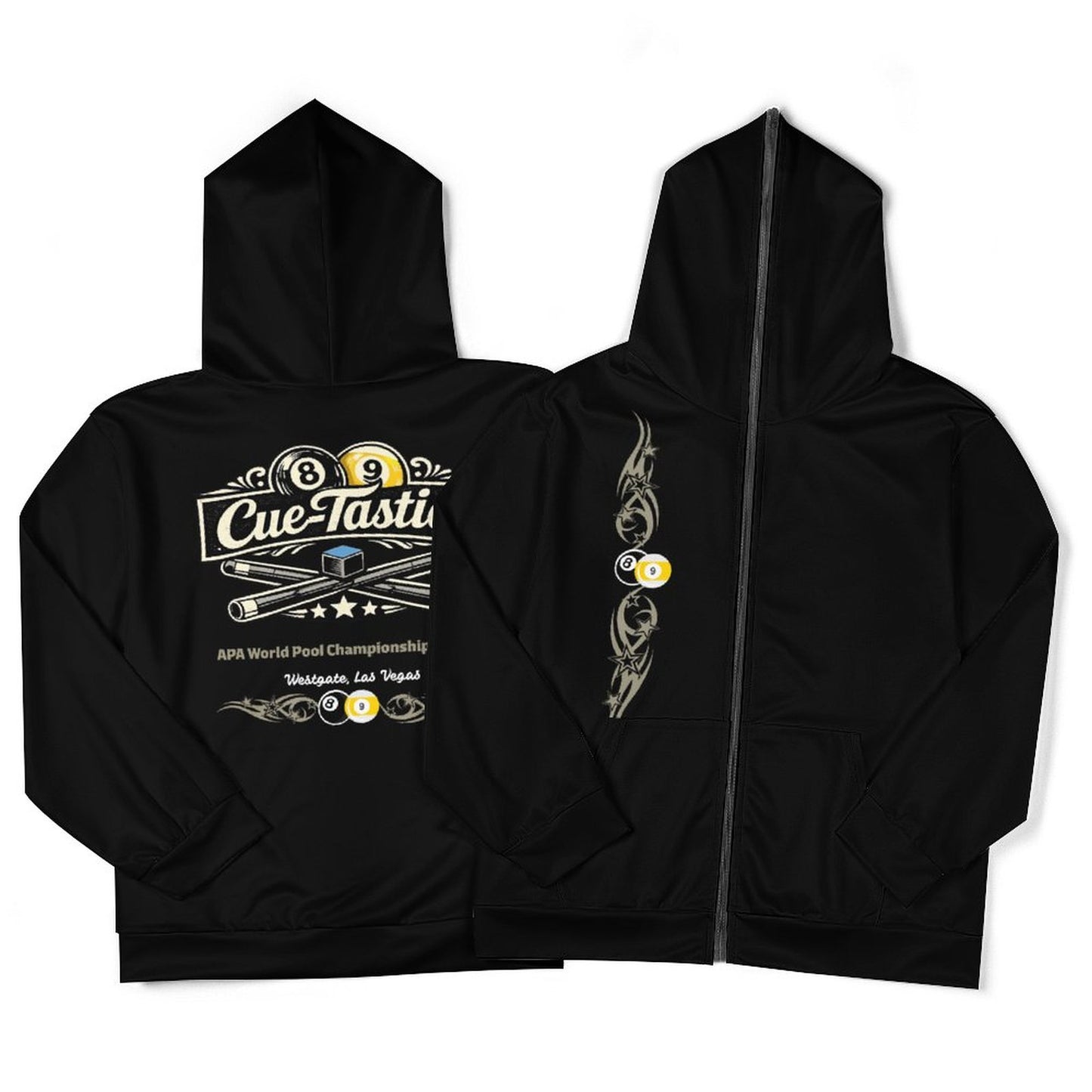 Cue-Tastic Team Shirt - Unisex Full Zipper Hoodie
