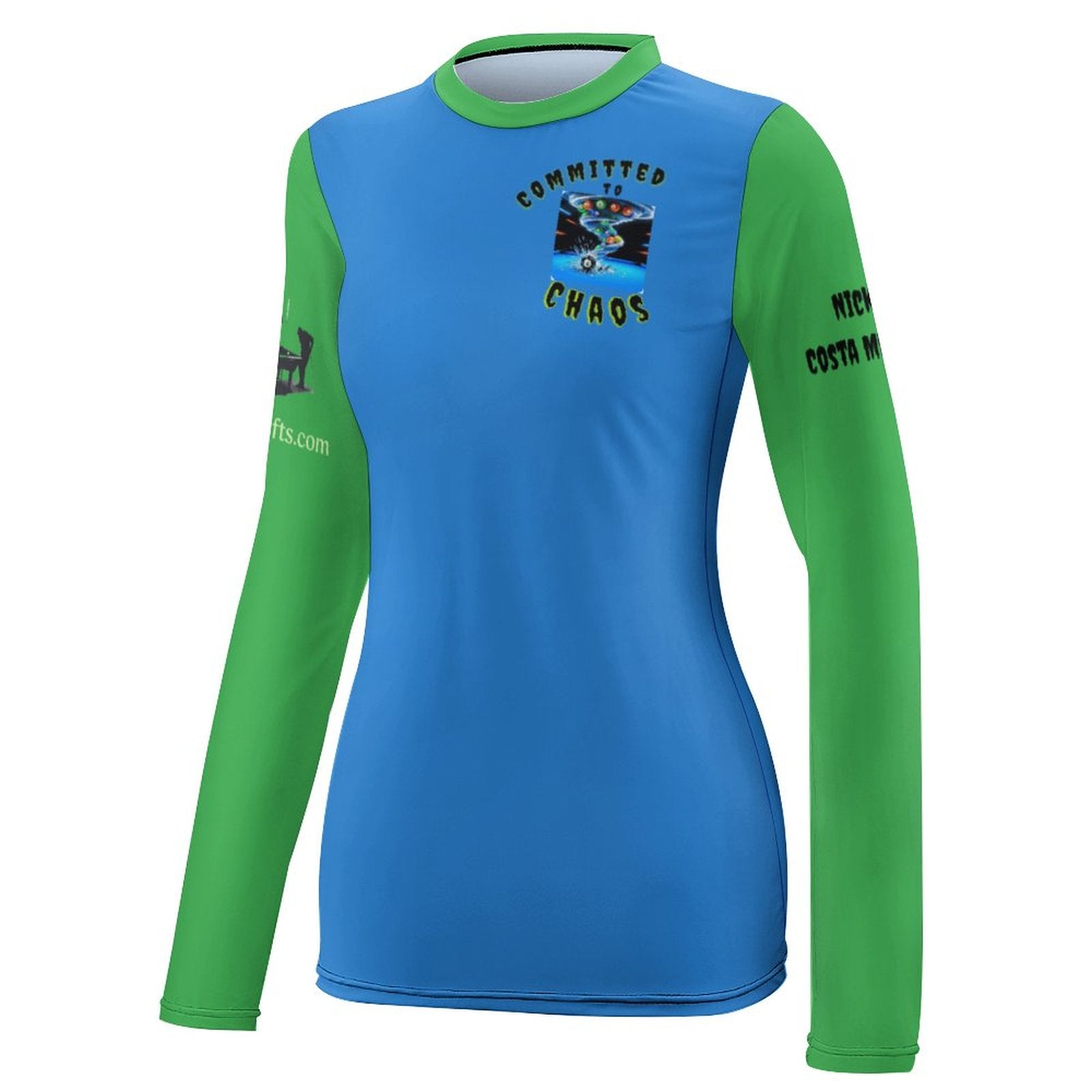 Women's Long Sleeve Sun Protection Shirt-UPF 40 UV Rash Guard for Hiking - Committed to Chaos