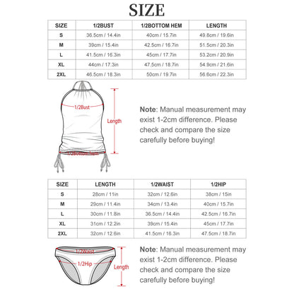 Just Playing Pool: High Neck 2-Piece Swimsuit Set