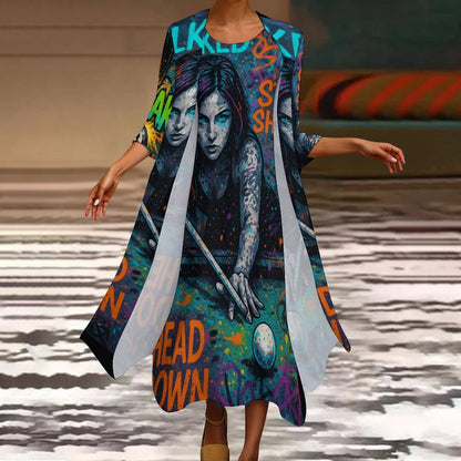 Chalked Up Long Dress Set