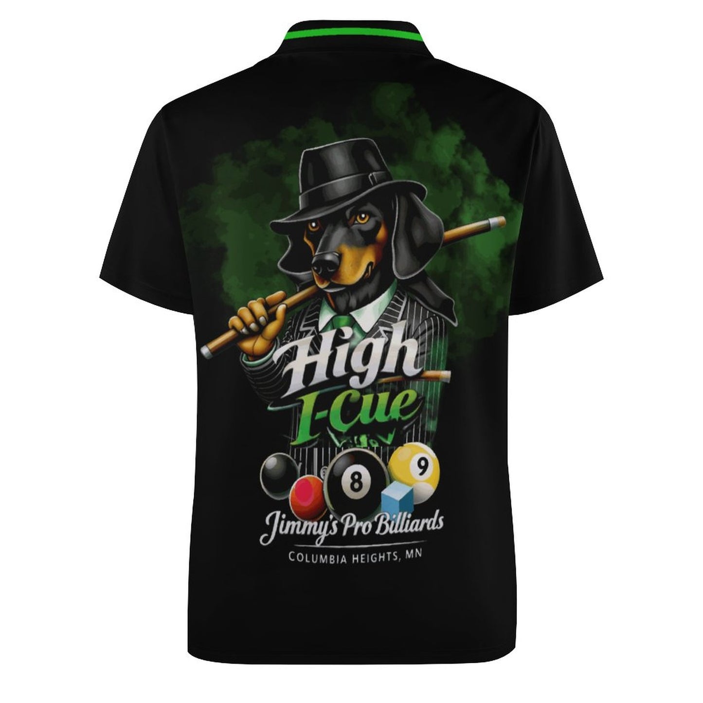 High I-Cue MN Team Polo Shirt with plain sleeves - Jersey material