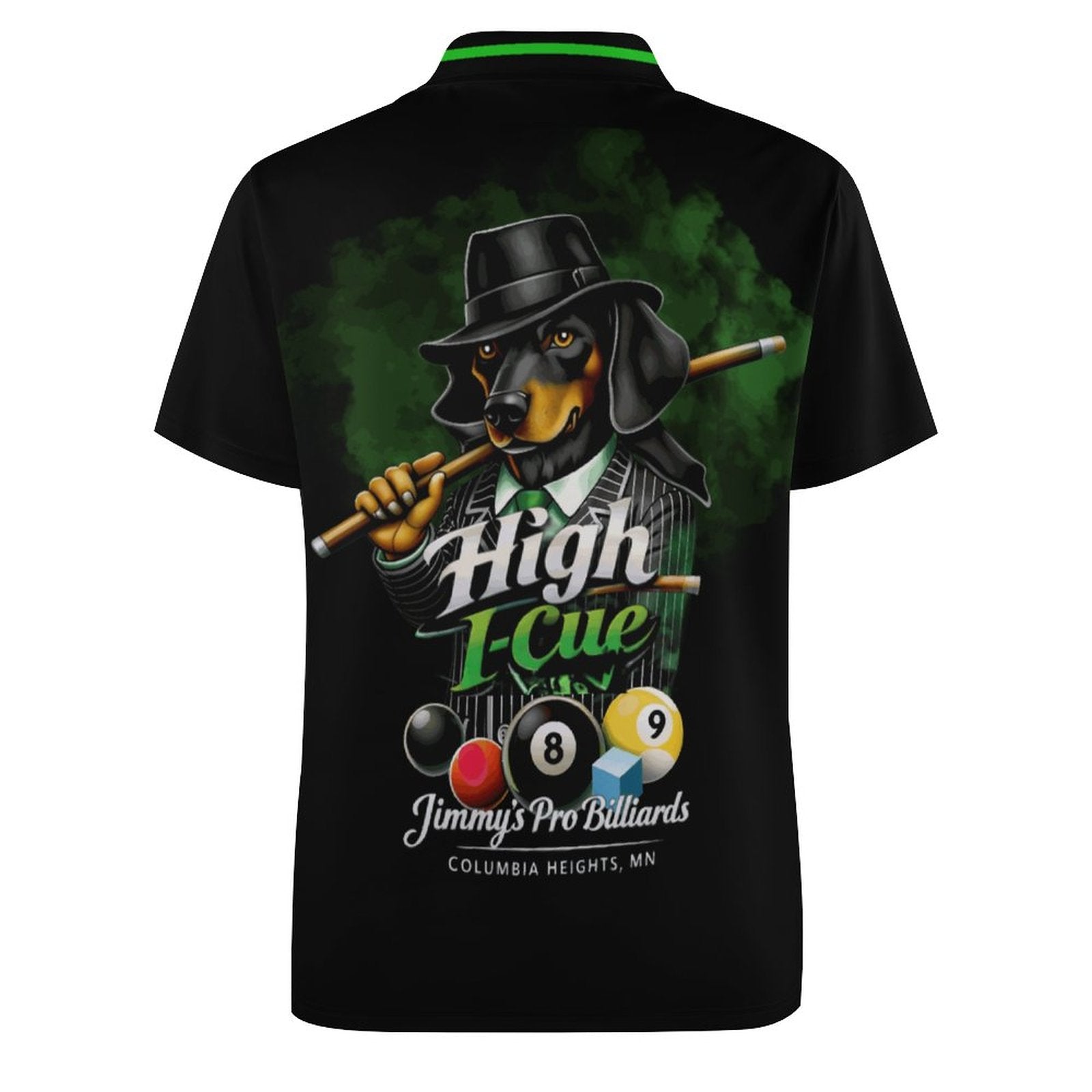 High I-Cue MN Team Polo Shirt with plain sleeves - Jersey material