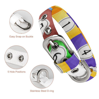 Pool Balls Collection: Oxford Cloth Adjustable Pet Collar
